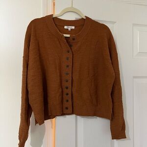 Madewell Rust Button-Up Cardigan